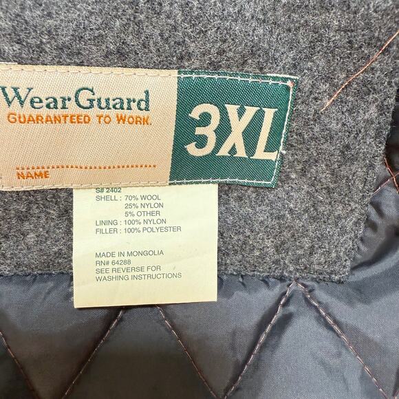 Bomber Jacket 3XL Wool Blend Wear Guard Quilted Lining Minimalist Classic Casual - Picture 4 of 9